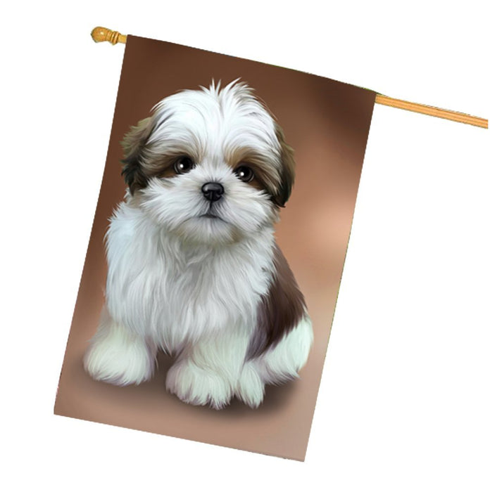 Shih Tzu Dog House Flag HF438