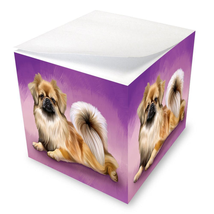 Tibetan Spaniel Dog Note Cube