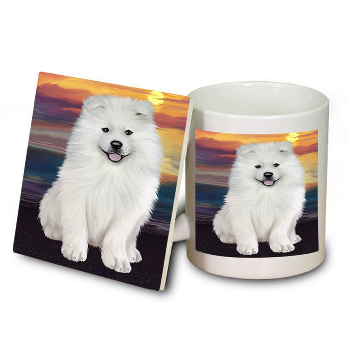 Samoyed Dog Mug and Coaster Set MUC48517