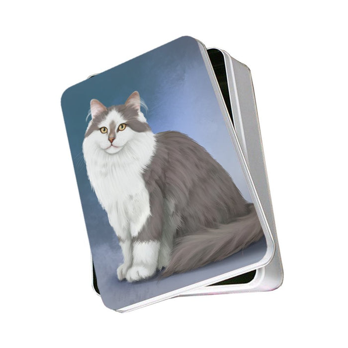 Siberian Cat Photo Tin