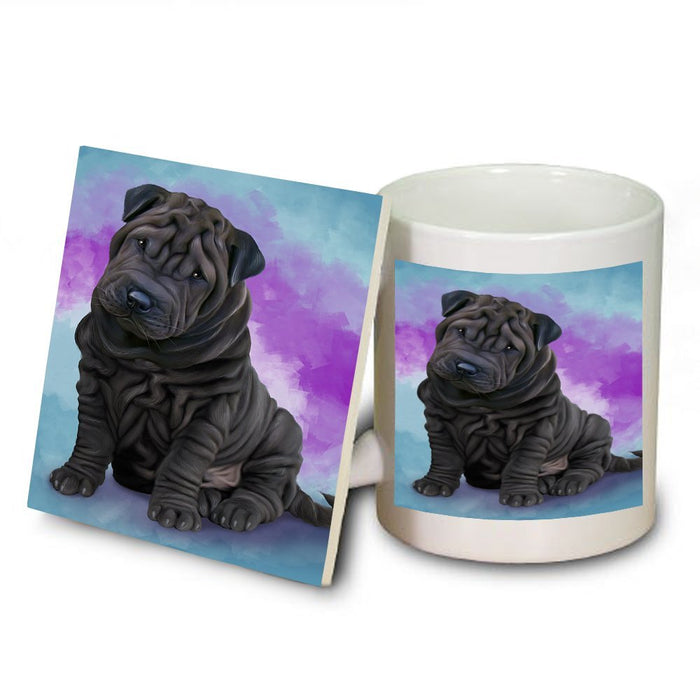 Shar Pei Dog Mug and Coaster Set MUC48102