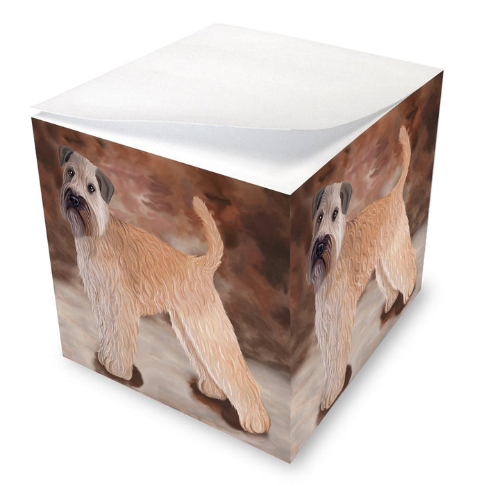 Wheaten Terrier Soft Coated Dog Note Cube
