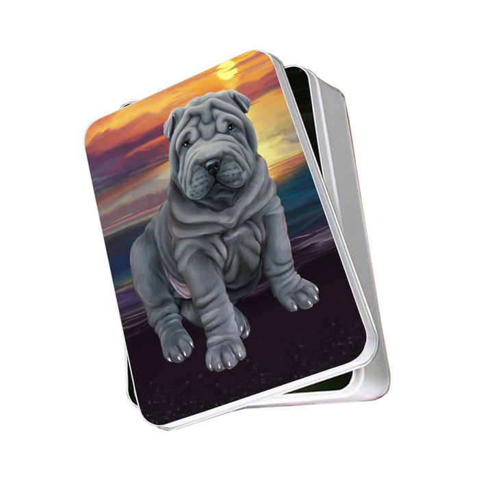 Shar-Pei Dog Photo Storage Tin