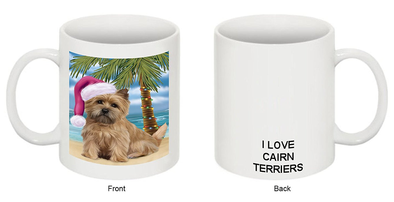Summertime Cairn Terrier Adult Dog on Beach Christmas Mug CMG0787