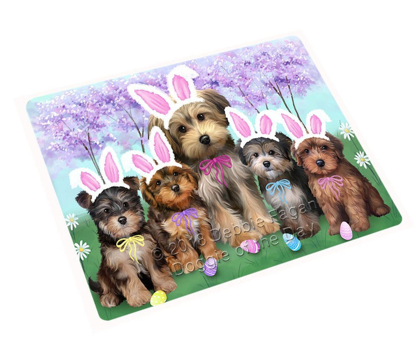 Yorkipoos Dog Easter Holiday Tempered Cutting Board C52164
