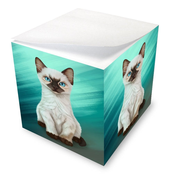 Siamese Kitten Cat Note Cube