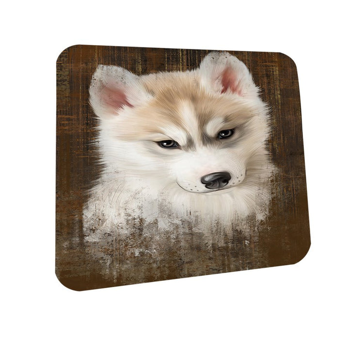 Rustic Siberian Husky Dog Coasters Set of 4 CST48226
