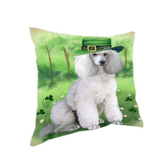 St. Patricks Day Irish Portrait Poodle Dog Pillow PIL52772
