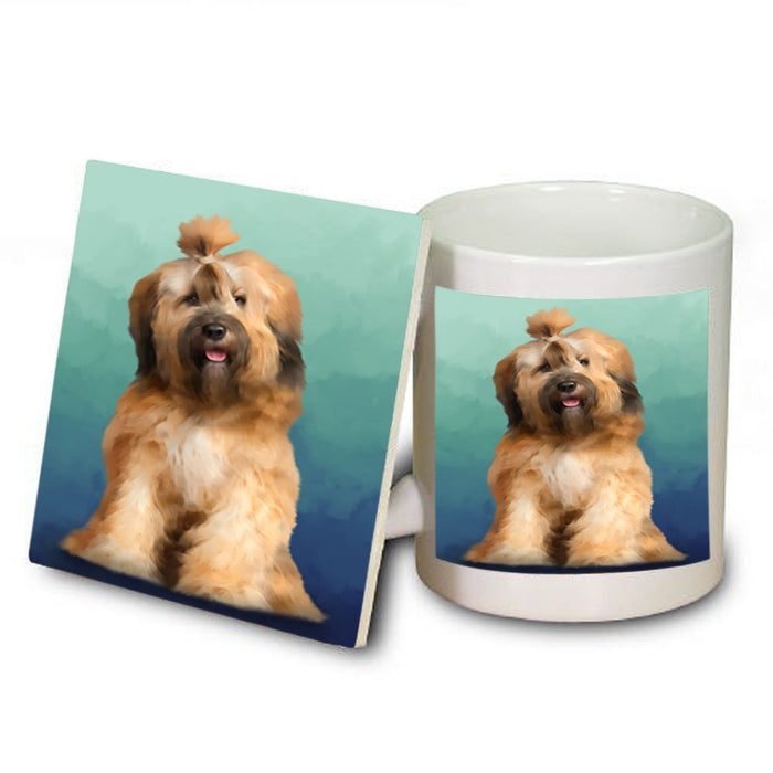 Tibetan Terrier Dog Mug and Coaster Set