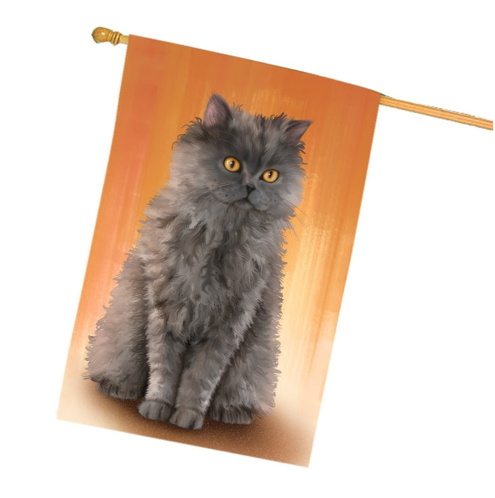 Selkirk Rex Cat House Flag