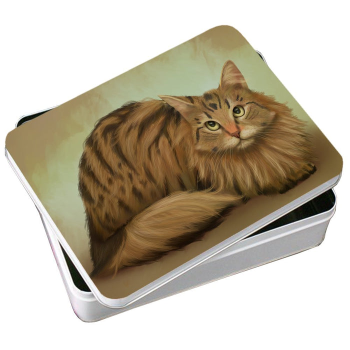 Siberian Cat Photo Tin