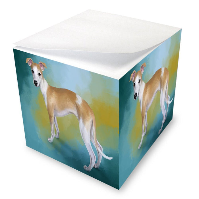 Whippet Dog Note Cube