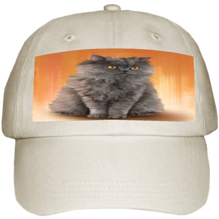 Selkirk Rex Cat Ball Hat Cap Off White