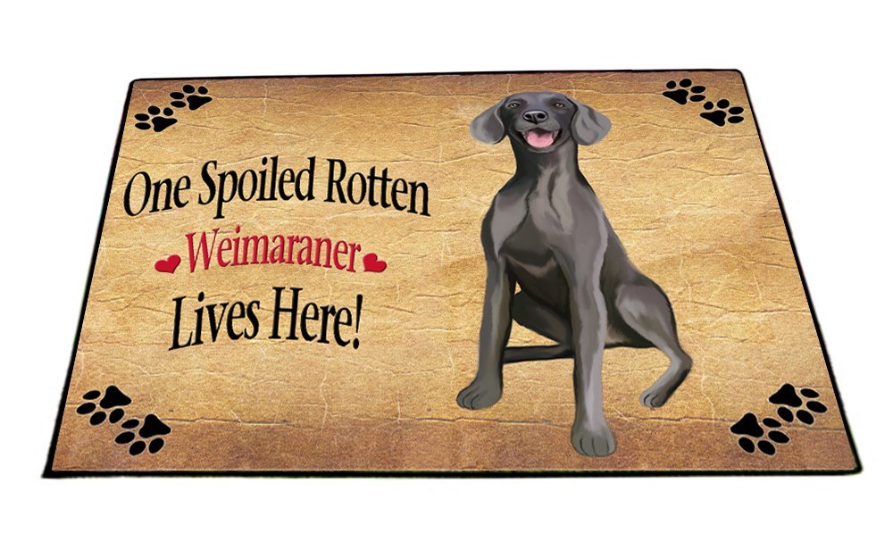 Spoiled Rotten Weimaraner Dog Indoor/Outdoor Floormat