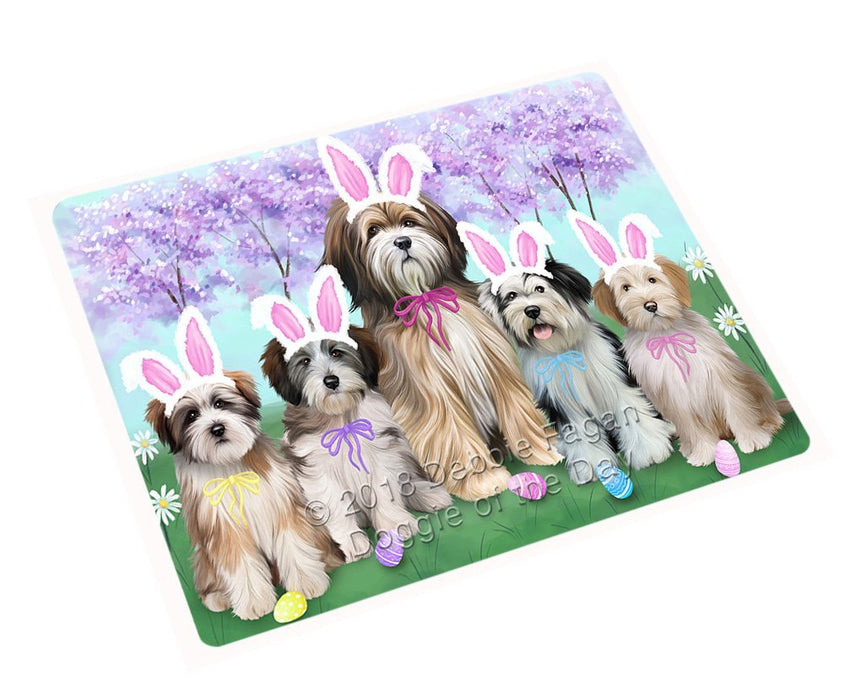 Tibetan Terriers Dog Easter Holiday Tempered Cutting Board C52107