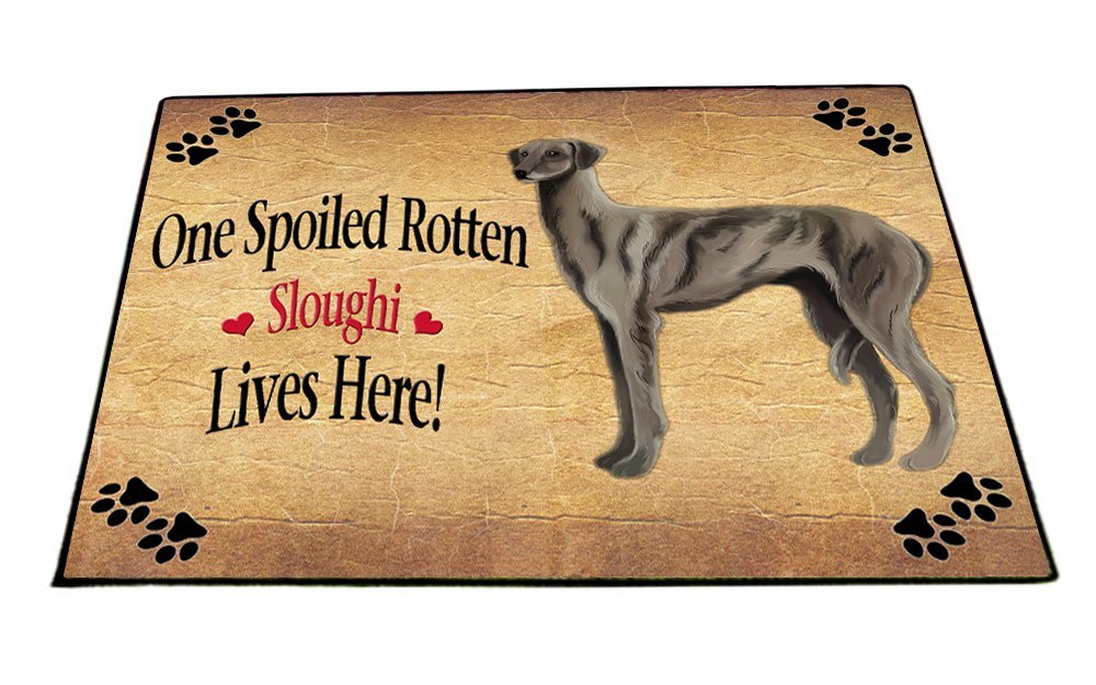 Spoiled Rotten Sloughi Dog Indoor/Outdoor Floormat