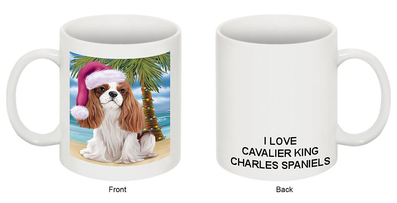 Summertime Cavalier King Charles Spaniel Adult Dog on Beach Christmas Mug CMG0789