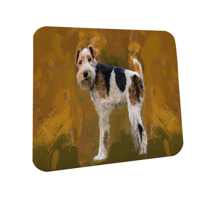 Wire Hair Fox Terrier Dog Coasters Set of 4 CST48400