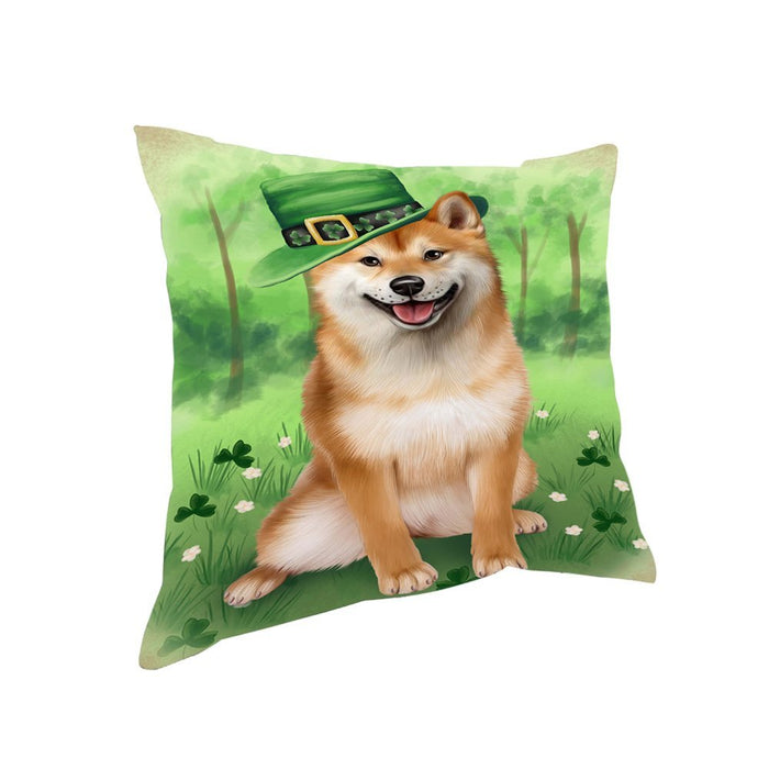 St. Patricks Day Irish Portrait Shiba Inu Dog Pillow PIL52952