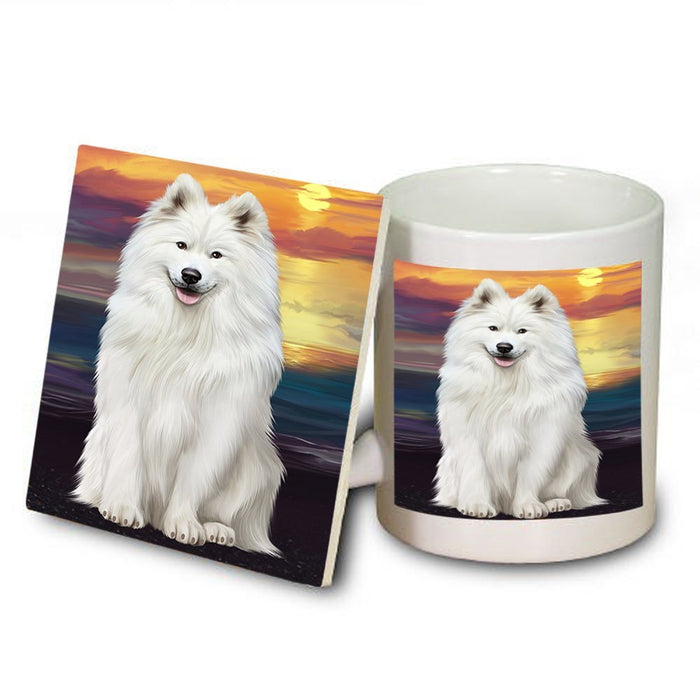 Samoyed Dog Mug and Coaster Set MUC48513