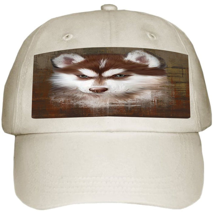 Rustic Siberian Husky Dog Ball Hat Cap HAT48531