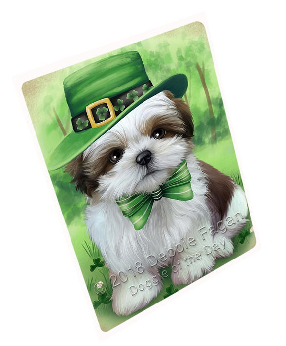 St. Patricks Day Irish Portrait Shih Tzu Dog Magnet Mini (3.5" x 2") MAG51708