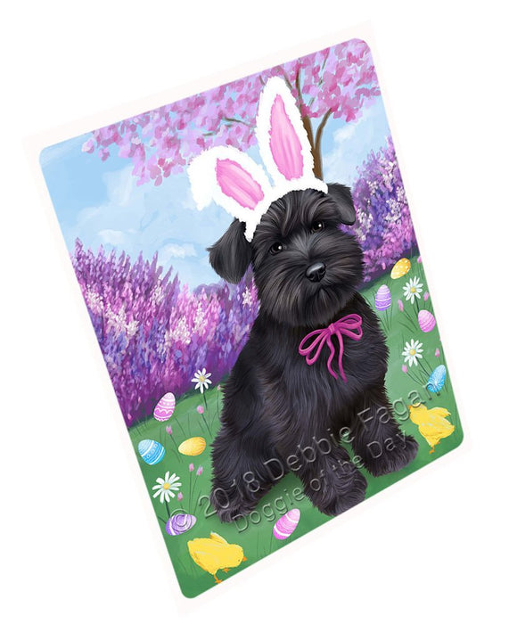 Schnauzer Dog Easter Holiday Tempered Cutting Board C52011