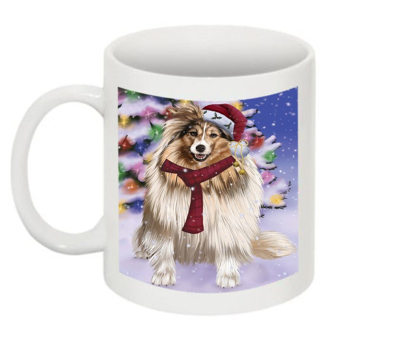 Winter Wonderland Shetland Sheepdog Christmas Mug CMG0613