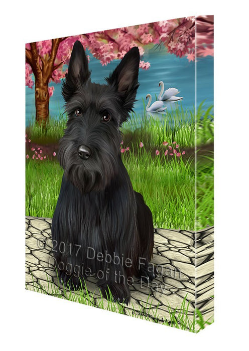 Scottish Terriers Dog Wall Art Canvas CV216