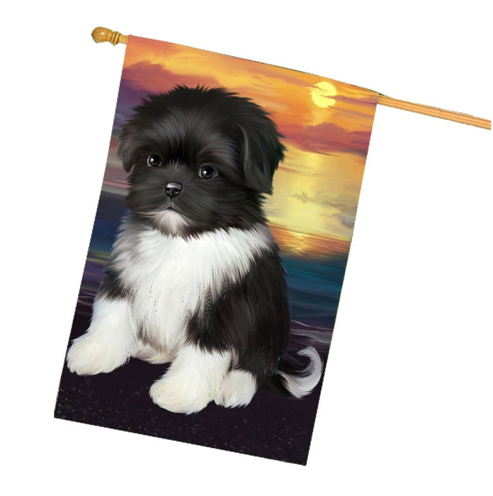 Shih Tzu Dog House Flag HF361