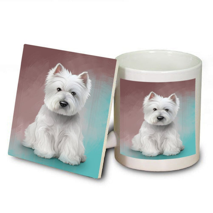 West Highland White Terrier Dog Mug and Coaster Set MUC48363