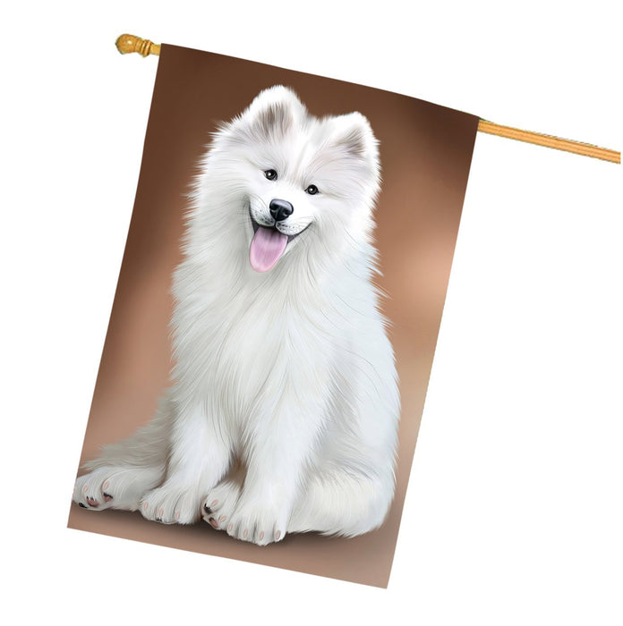 Samoyed Dog House Flag FLG48539