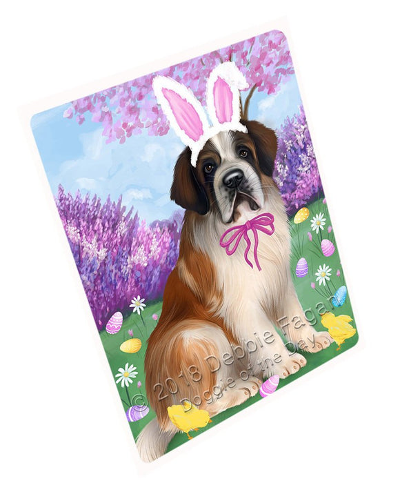 Saint Bernard Dog Easter Holiday Large Refrigerator / Dishwasher Magnet RMAG55974
