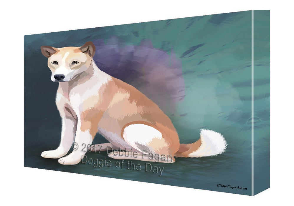 Telomian Dog Painting Printed on Canvas Wall Art