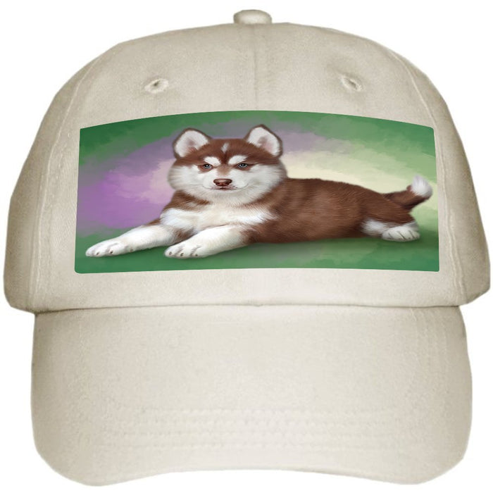 Siberian Husky Puppy Ball Hat Cap HAT48126