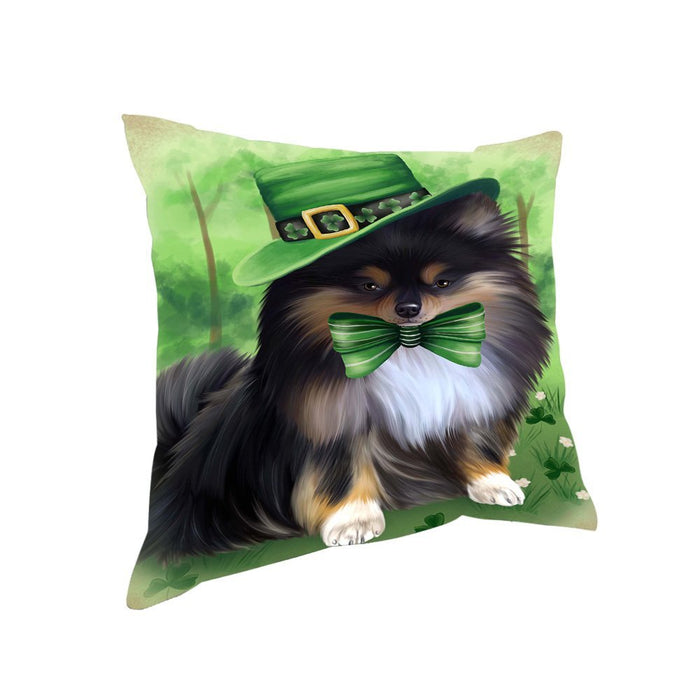 St. Patricks Day Irish Portrait Pomeranian Dog Pillow PIL52760