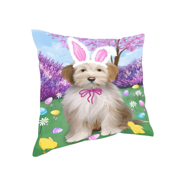 Tibetan Terrier Dog Easter Holiday Pillow PIL53520