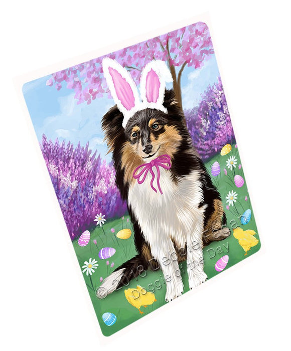 Shetland Sheepdog Easter Holiday Large Refrigerator / Dishwasher Magnet RMAG56106