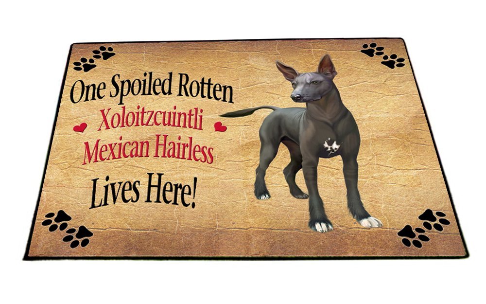 Spoiled Rotten Xoloitzcuintli Mexican Haireless Dog Indoor/Outdoor Floormat