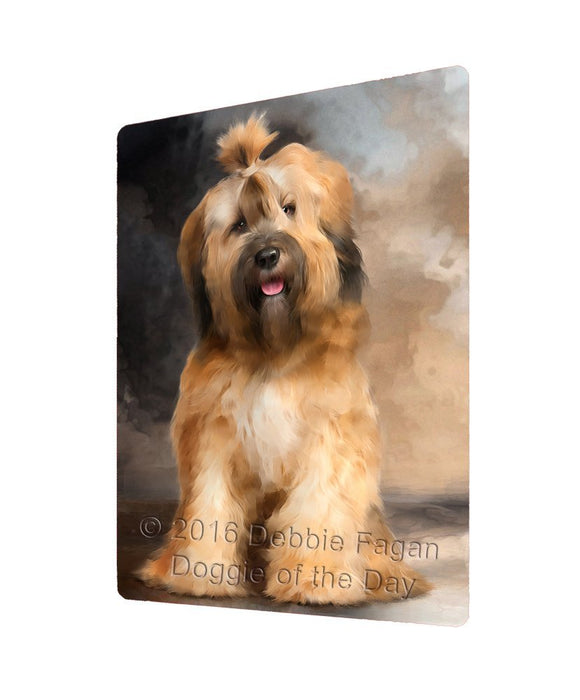 Tibetan Terrier Dog Tempered Cutting Board