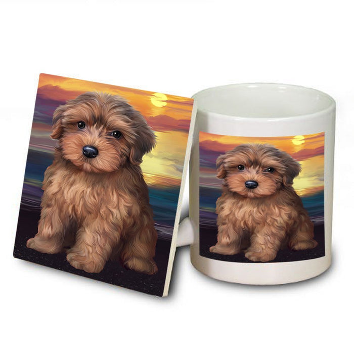 Yorkipoo Dog Mug and Coaster Set MUC48535