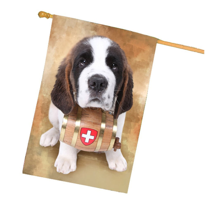 Saint Bernard Dog House Flag