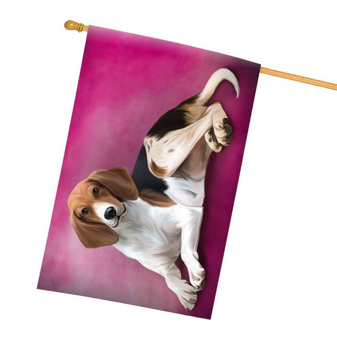 Treeing Walker Coonhound Dog All Weather House Flag