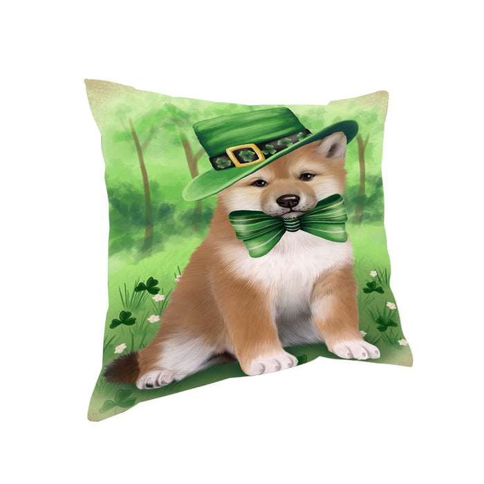 St. Patricks Day Irish Portrait Shiba Inu Dog Pillow PIL52960