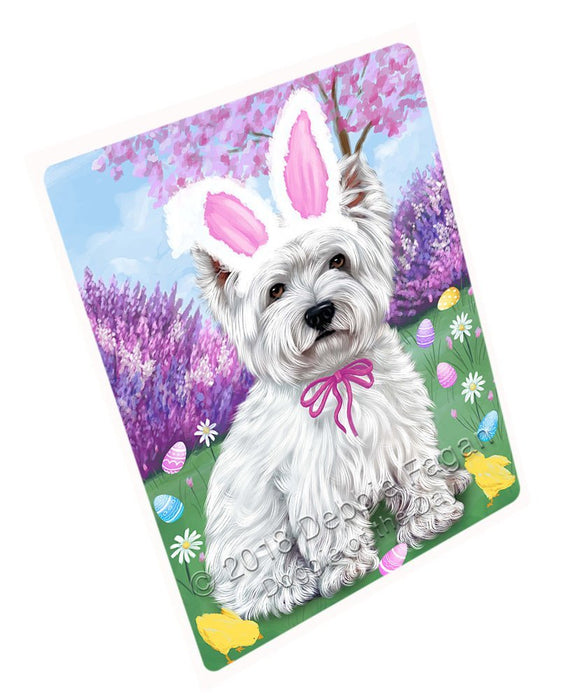 West Highland Terrier Dog Easter Holiday Tempered Cutting Board C52158