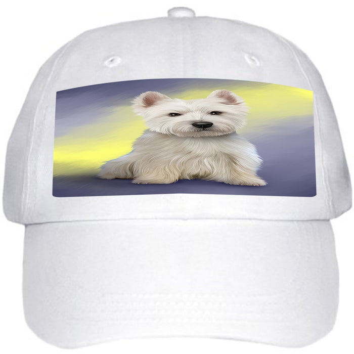 West Highland White Terrier Dog Ball Hat Cap HAT48852 (White)