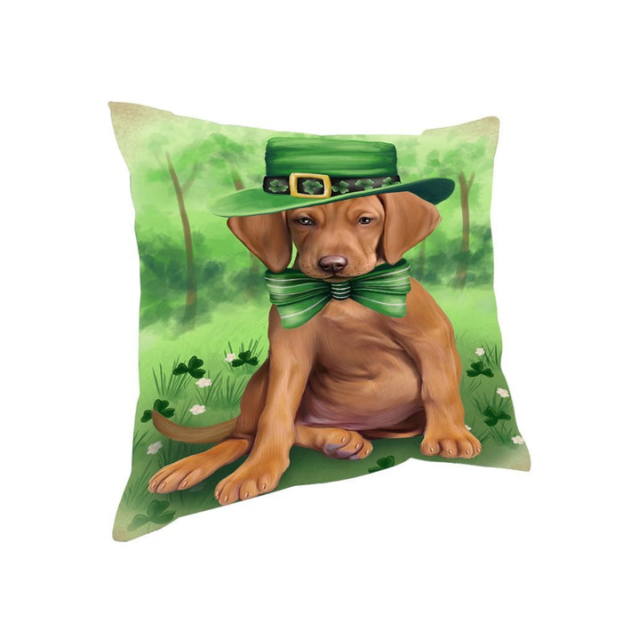St. Patricks Day Irish Portrait Vizsla Dog Pillow PIL53056
