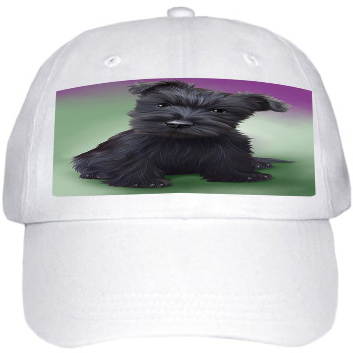 Scottish Terrier Dog Ball Hat Cap HAT48807 (White)