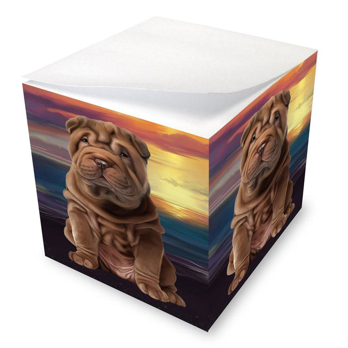 Shar-Pei Dog Note Cube