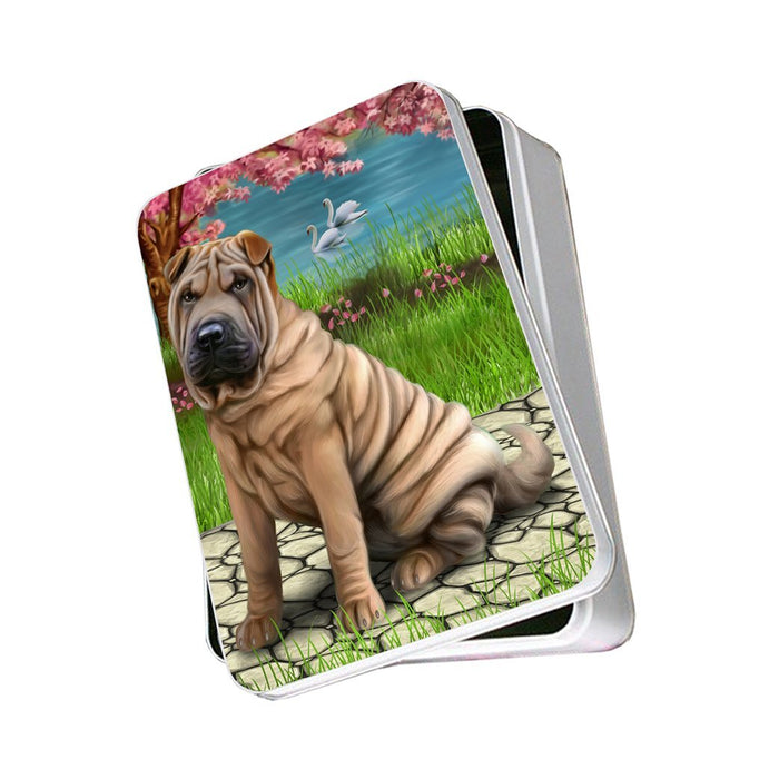 Shar-Pei Dog Photo Storage Tin